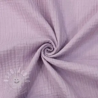 Dvojitá gázovina/mušelín soft lilac