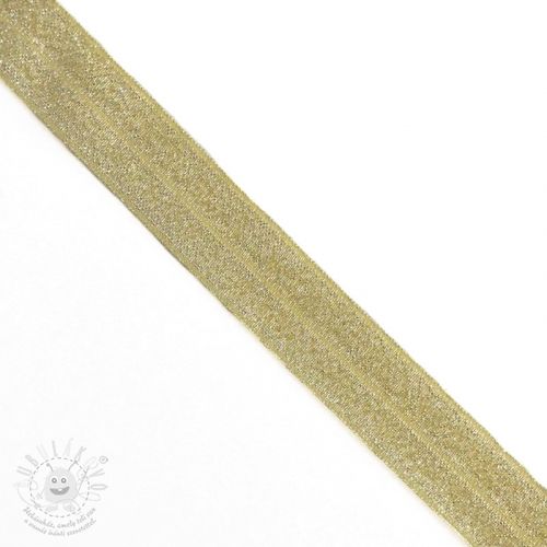 Levně Lemovací guma glitter 20 mm yellow