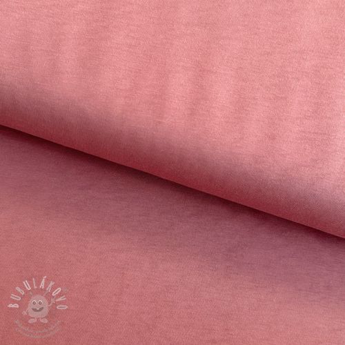 Levně Úplet bavlna old pink