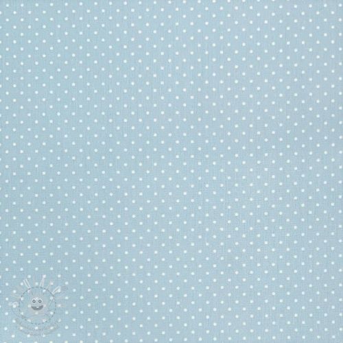 Bavlněná látka Petit dots light blue