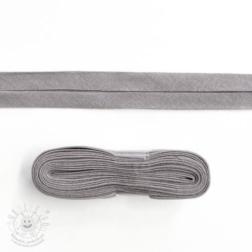 Levně Lemovací proužek bavlna - 3 m light grey