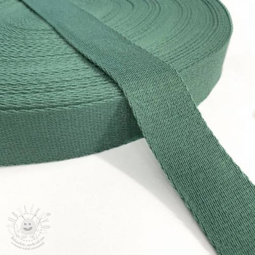 Popruh bavlna 4 cm dark old green