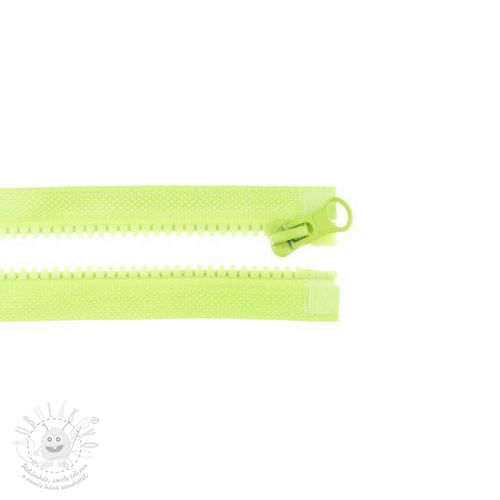 Levně Zip dělitelný 75 cm lime