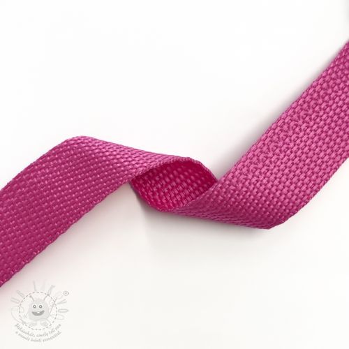 Levně Popruh 2,5 cm fuchsia