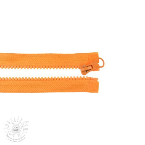 Levně Zip dělitelný 55 cm orange