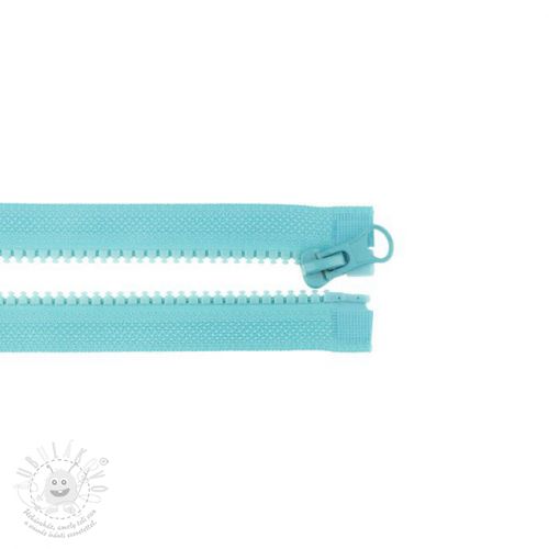 Levně Zip dělitelný 65 cm aqua
