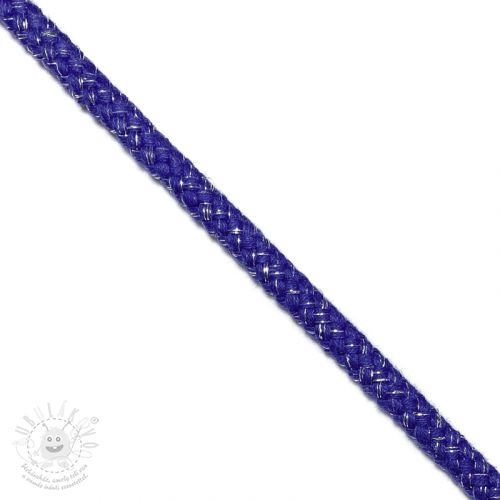 Šnůra Lurex 10 mm cobalt